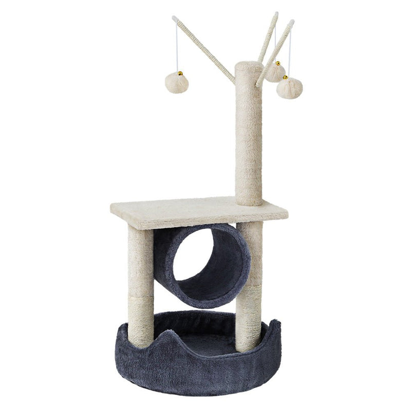 i.Pet Cat Tree 76cm Scratching Post Tower Scratcher Condo House Hanging toys - NuSea