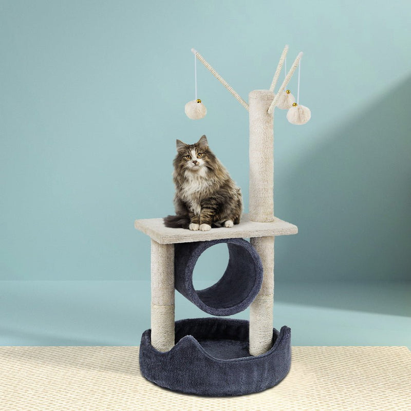 i.Pet Cat Tree 76cm Scratching Post Tower Scratcher Condo House Hanging toys - NuSea