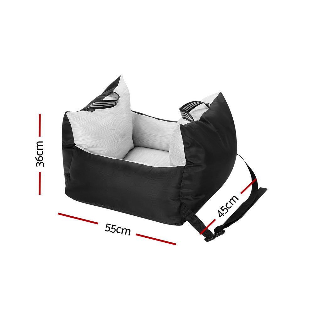 i.Pet Dog Car Seat Booster Cover Dog Bed Portable Waterproof Belt Non Slip - NuSea