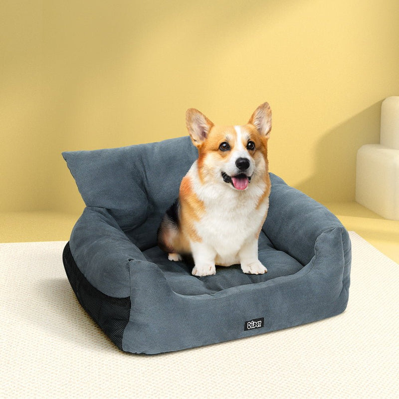 i.Pet Dog Car Seat Booster Cover Pet Bed Portable Waterproof Belt Non Slip Travel - NuSea
