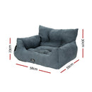 i.Pet Dog Car Seat Booster Cover Pet Bed Portable Waterproof Belt Non Slip Travel - NuSea