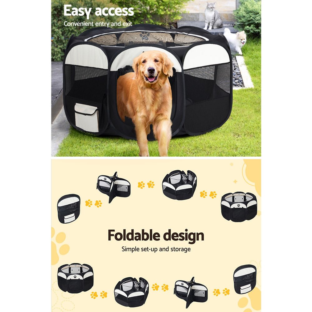 i.Pet Dog Playpen Tent Pet Crate Fence 3XL Enclosure - NuSea