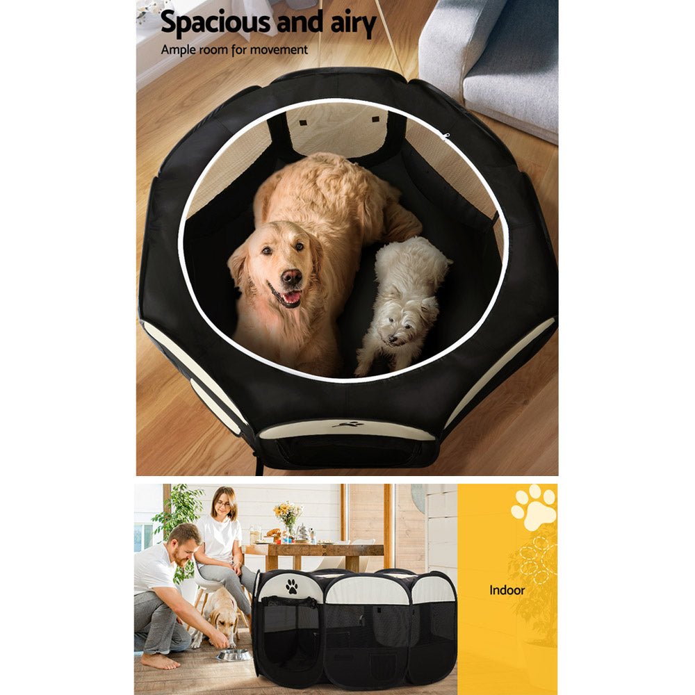 i.Pet Dog Playpen Tent Pet Crate Fence 3XL Enclosure - NuSea