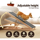 i.Pet Dog Ramp 70cm Adjustable Height Wooden Steps Stairs For Bed Sofa Car Foldable - NuSea