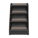 i.Pet Dog Ramp Steps For Bed Sofa Car Pet Stairs Ladder Portable Foldable Black - NuSea
