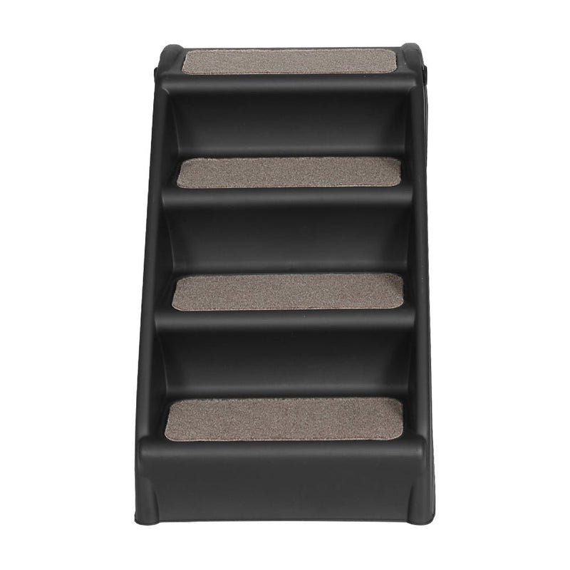 i.Pet Dog Ramp Steps For Bed Sofa Car Pet Stairs Ladder Portable Foldable Black - NuSea