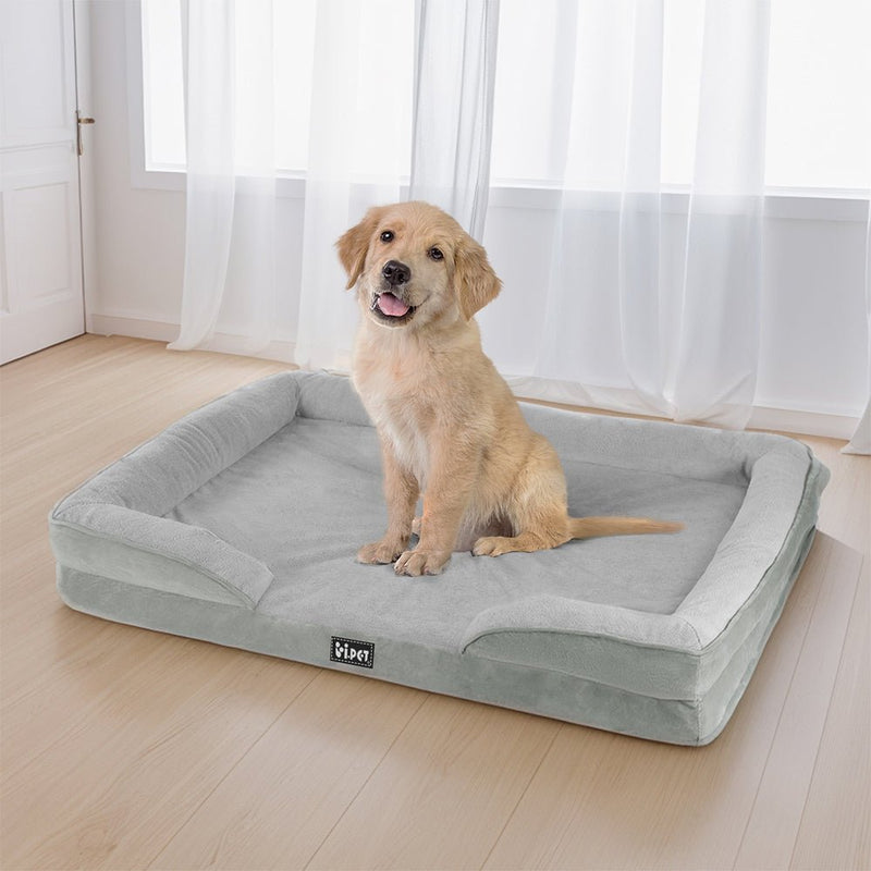 i.Pet Pet Bed Dog Calming Soft Cushion Egg Crate Large Sofa Removable Washable - NuSea