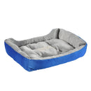 i.Pet Pet Bed Dog Cat Calming Soft Mat Sleeping Comfy Plush Cave Washable Blue - NuSea