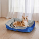 i.Pet Pet Bed Dog Cat Calming Soft Mat Sleeping Comfy Plush Cave Washable Blue - NuSea
