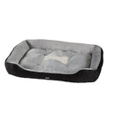 i.Pet Pet Bed Dog Cat Calming Soft Sleeping Comfy Plush Mat Cave Washable Black - NuSea