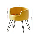 i.Pet Pet Bed Dog Sofa Lounge Cat Calming Raised Couch Yellow - NuSea