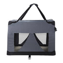 i.Pet Pet Carrier Soft Crate Dog Cat Travel 82x58CM Portable Foldable Car XL - NuSea