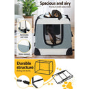 i.Pet Pet Carrier Soft Crate Dog Cat Travel 90x61CM Portable Foldable Car 2XL - NuSea