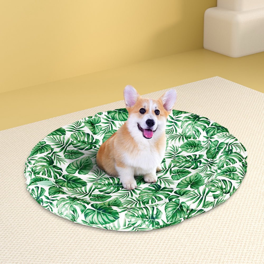 i.Pet Pet Cooling Mat Gel Dog Cat Self - cool Puppy Large Round Bed Summer Cushion - NuSea