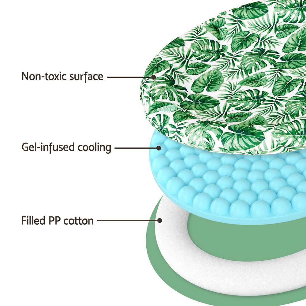 i.Pet Pet Cooling Mat Gel Dog Cat Self - cool Puppy Large Round Bed Summer Cushion - NuSea