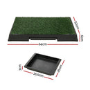 i.Pet Pet Training Pad Dog Potty Toilet Large Portable With Tray Grass 2 Mats - NuSea