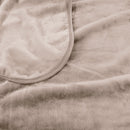 J Elliot Home 800GSM Luxury Winter Thick Mink Blanket Beige King - NuSea