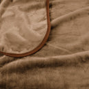 J Elliot Home 800GSM Luxury Winter Thick Mink Blanket Pecan King - NuSea