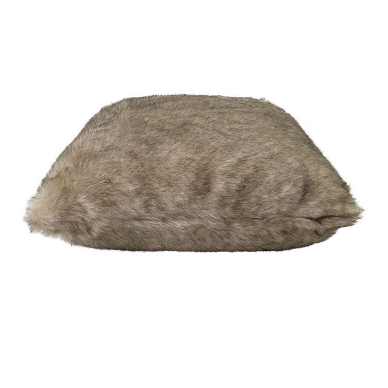 J Elliot Home Brown Fox Luxury Faux Fur Filled Cushion 50 x 50cm - NuSea