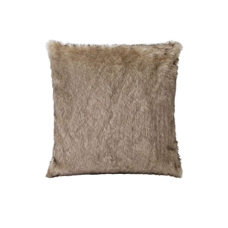 J Elliot Home Brown Fox Luxury Faux Fur Filled Cushion 50 x 50cm - NuSea