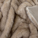 J Elliot Home Brown Fox Luxury Faux Fur Throw 130 x 160cm - NuSea