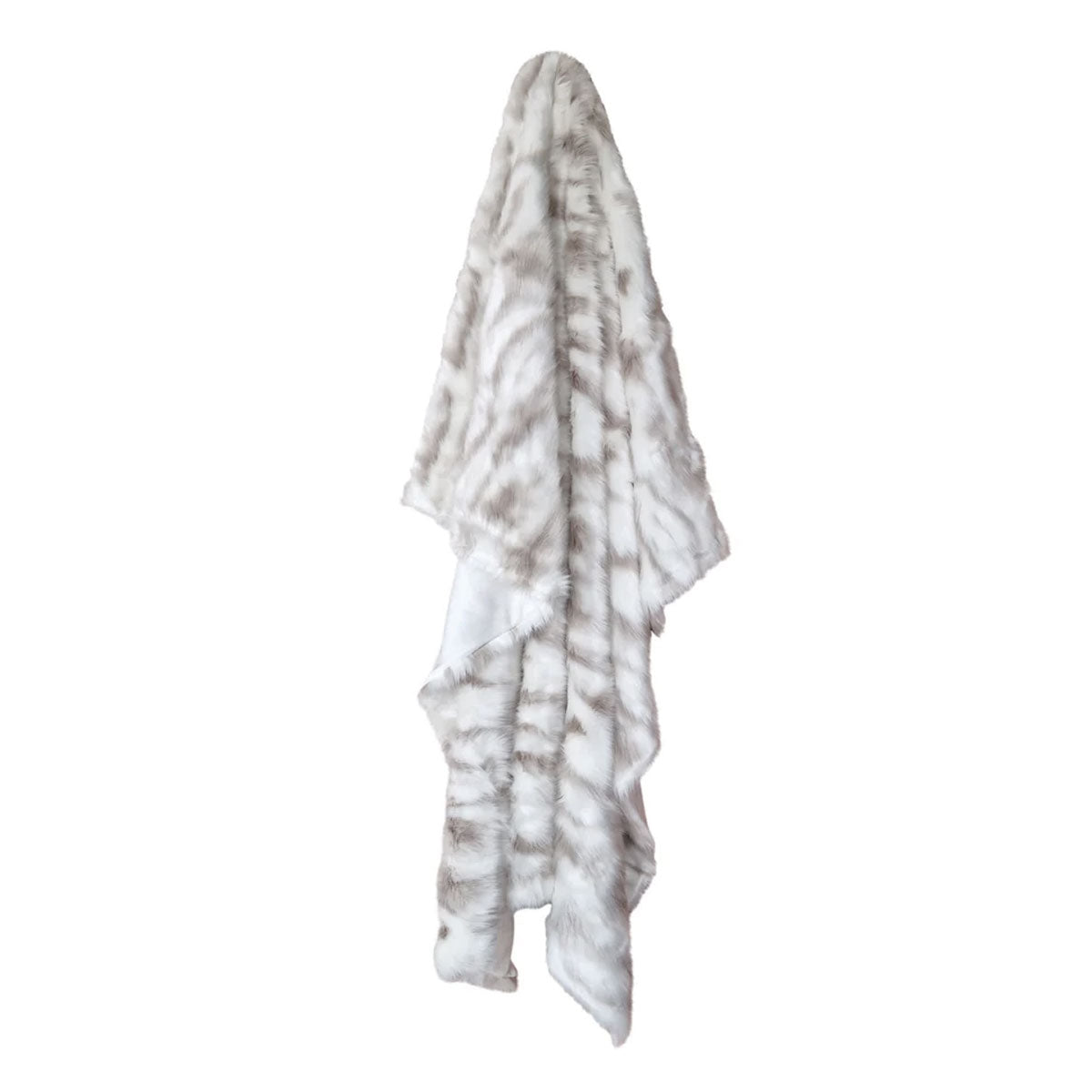 J Elliot Home Lynx Wild Cat Faux Fur Throw Rug 130 x 160cm - NuSea