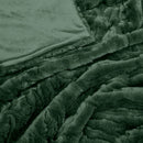 J Elliot Home Rita Sea Kelp Faux Mohair Throw Rug 130 x 160cm - NuSea