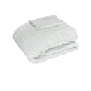 J Elliot Home Skyler Ivory Faux Fur Throw Rug 130 x 160cm - NuSea