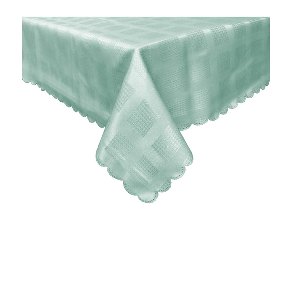 Jacquard Table Cloth Checkered Frost 180 cm Round - NuSea