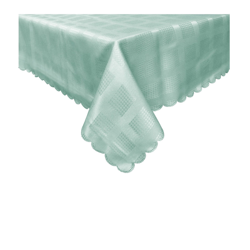 Jacquard Table Cloth Checkered Frost 180 cm Round - NuSea