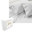 Jane Barrington 1200TC Olivia Cotton Rich Sheet Set 40cm Wall White Queen - NuSea