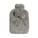 J.Elliot Home Amara Hot Water Bottle with Super Plush Faux Fur Cover Grey - NuSea