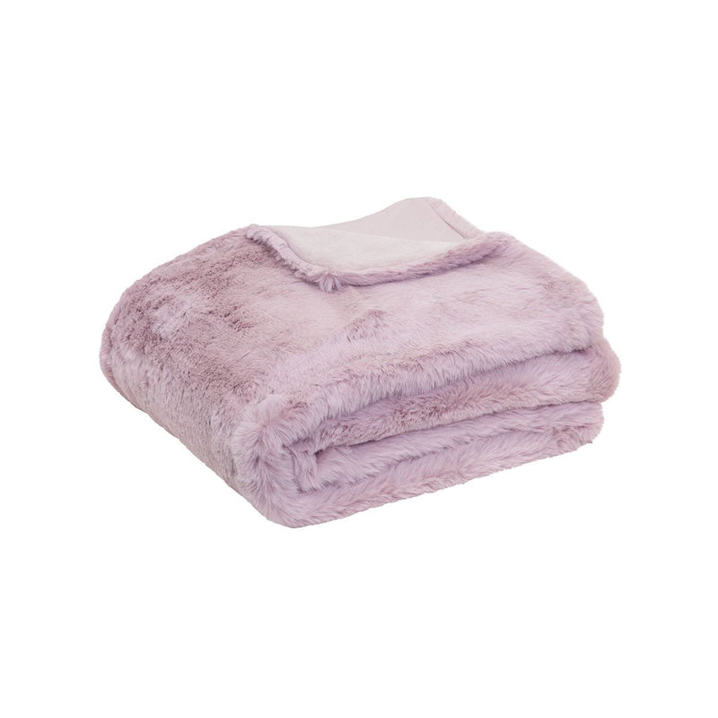 J.Elliot Home Arlo Faux Fur Throw Lilac - NuSea