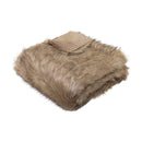 J.Elliot Home Grizzly Brown Faux Fur Throw - NuSea