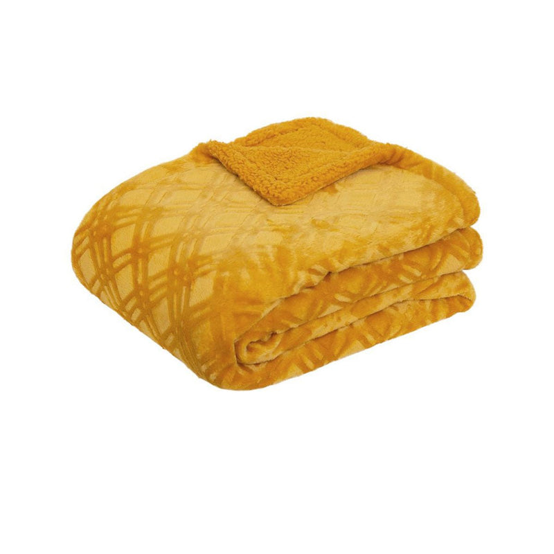 J.Elliot Home Vida Microplush Throw Mustard - NuSea