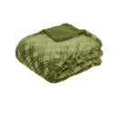 J.Elliot Home Vida Microplush Throw Olive - NuSea