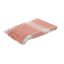 J.Elliot Home Wren Faux Mohair Throw Clay Pink/White - NuSea