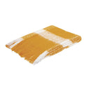 J.Elliot Home Wren Faux Mohair Throw Mustard/White - NuSea