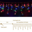 Jingle Jollys 12.5M Solar Christmas Lights Icicle String Light Multi Colour - NuSea