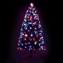 Jingle Jollys 1.2m Christmas Tree Optic Fibre LED Xmas tree Multi Colour - NuSea