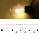 Jingle Jollys 14m LED Festoon String Lights Christmas Wedding Party Outdoor - NuSea