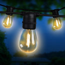Jingle Jollys 14m LED Festoon String Lights Christmas Wedding Party Outdoor - NuSea