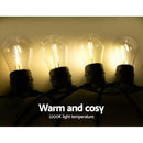 Jingle Jollys 14m LED Festoon String Lights Christmas Wedding Party Outdoor - NuSea