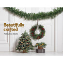 Jingle Jollys 1.8m Christmas Garland with LED lights Party Xmas Decorations - NuSea