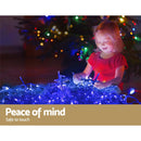 Jingle Jollys 20M Christmas Lights Icicle Light 800 LED Blue White Decor - NuSea