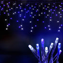 Jingle Jollys 20M Christmas Lights Icicle Light 800 LED Blue White Decor - NuSea