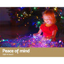 Jingle Jollys 20M Christmas Lights Icicle Light 800 LED Multi - coloured - NuSea