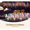 Jingle Jollys 20M Christmas Lights Icicle Light 800 LED Multi - coloured - NuSea