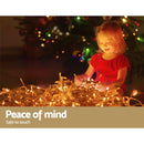 Jingle Jollys 20M Christmas Lights Icicle Light 800 LED Warm White Decor - NuSea