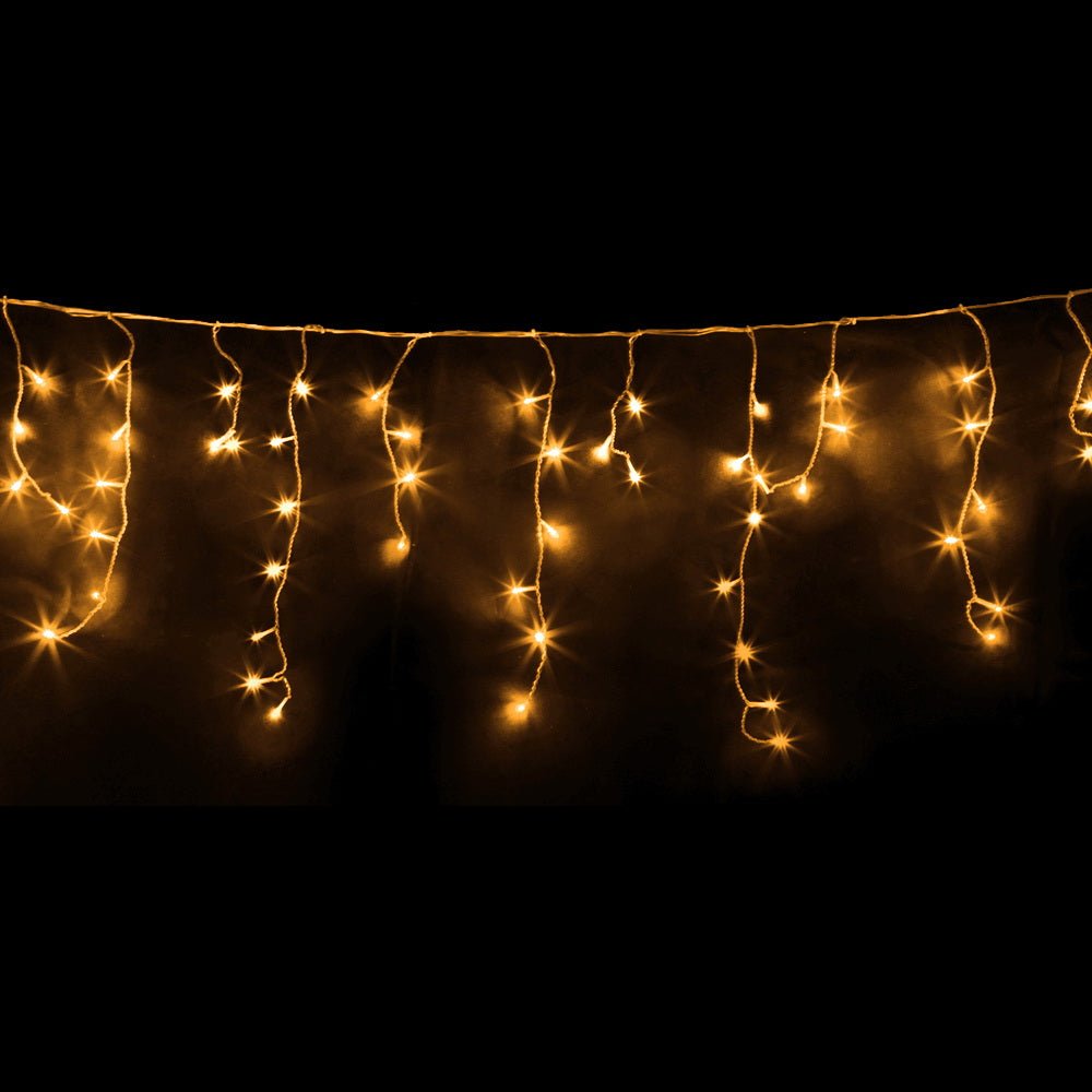 Jingle Jollys 20M Christmas Lights Icicle Light 800 LED Warm White Decor - NuSea